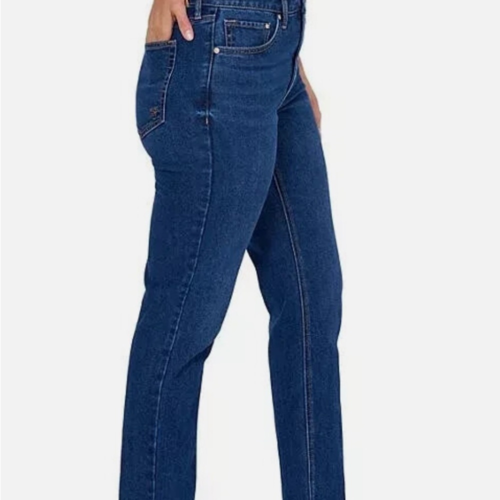 Seven7 Women's High Rise Dark Blue Jeans 14